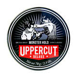 Uppercut Deluxe Monster Hold Pomade — 70 g tin, front lid label, plain white background