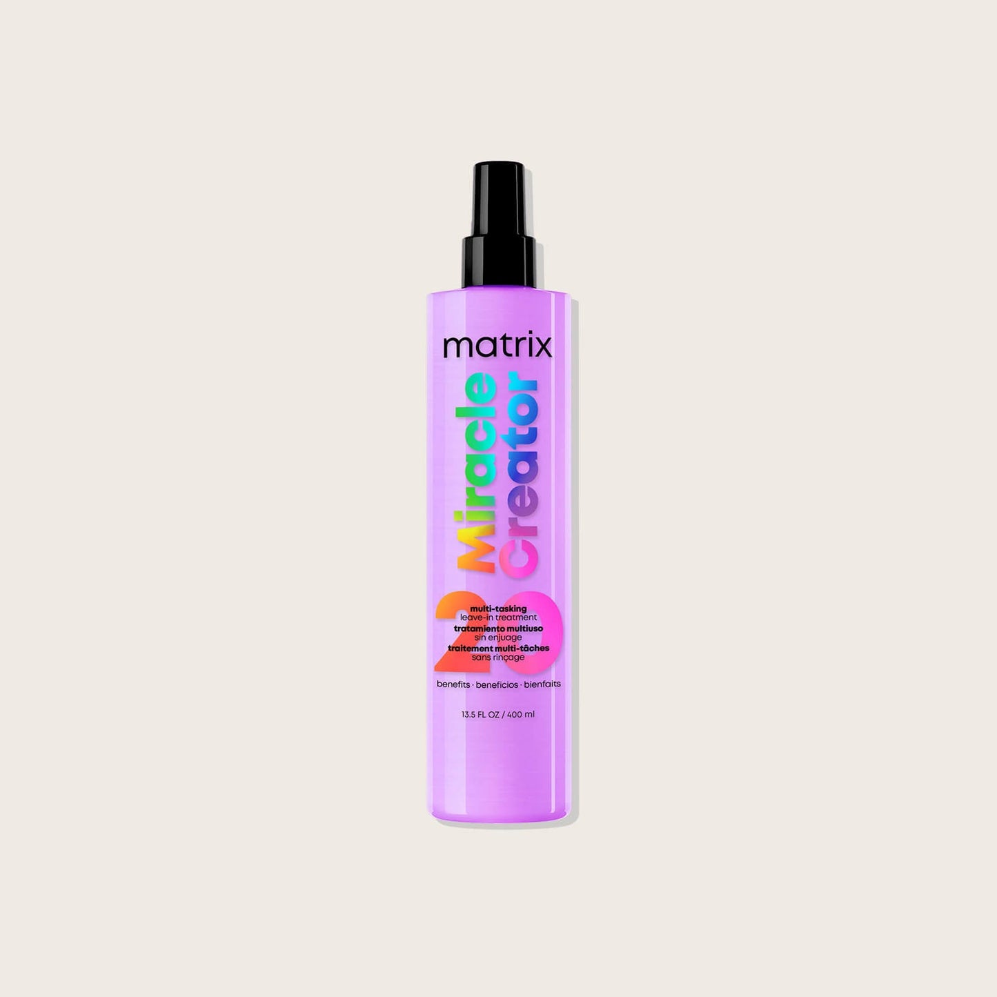 Matrix Miracle Creator Multi-Tasking Treatment – current lilac livery, 400 ml spray bottle, front label