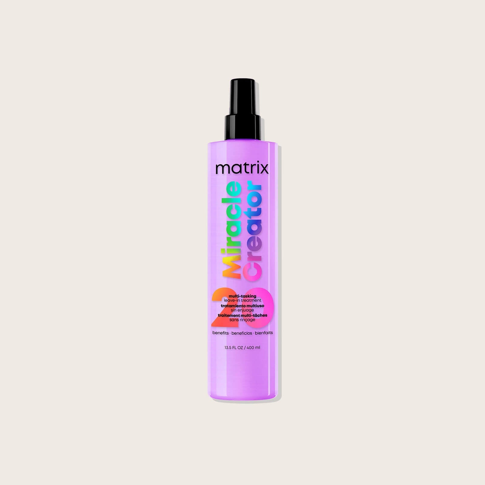 Matrix Miracle Creator Multi-Tasking Treatment – current lilac livery, 400 ml spray bottle, front label