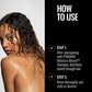 Moisture Marvel Conditioner — how-to-use infographic, new-livery 300 ml bottle
