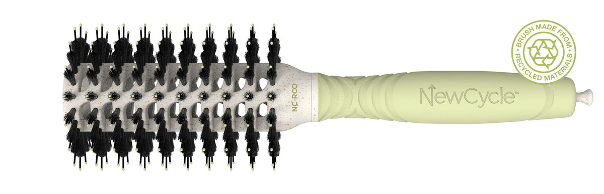 Olivia Garden NewCycle Styling Round Smoothing Brush — product on a plain white background