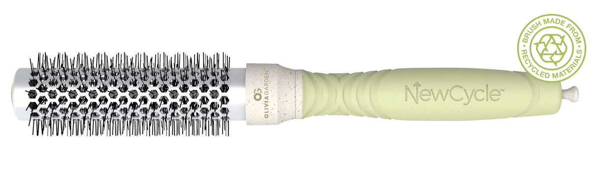 Olivia Garden NewCycle Thermal Round Brush — 25 mm (1"), plain white background