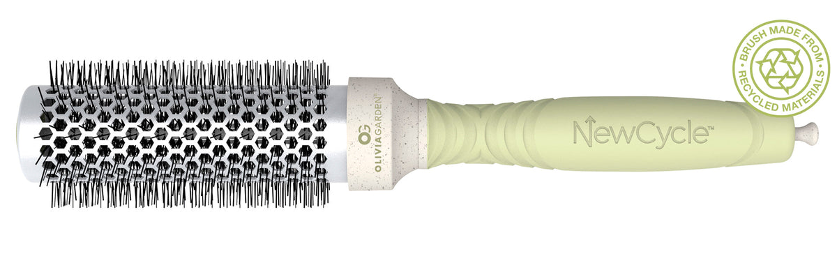 Olivia Garden NewCycle Thermal Round Brush — 35 mm (1 1/4"), plain white background