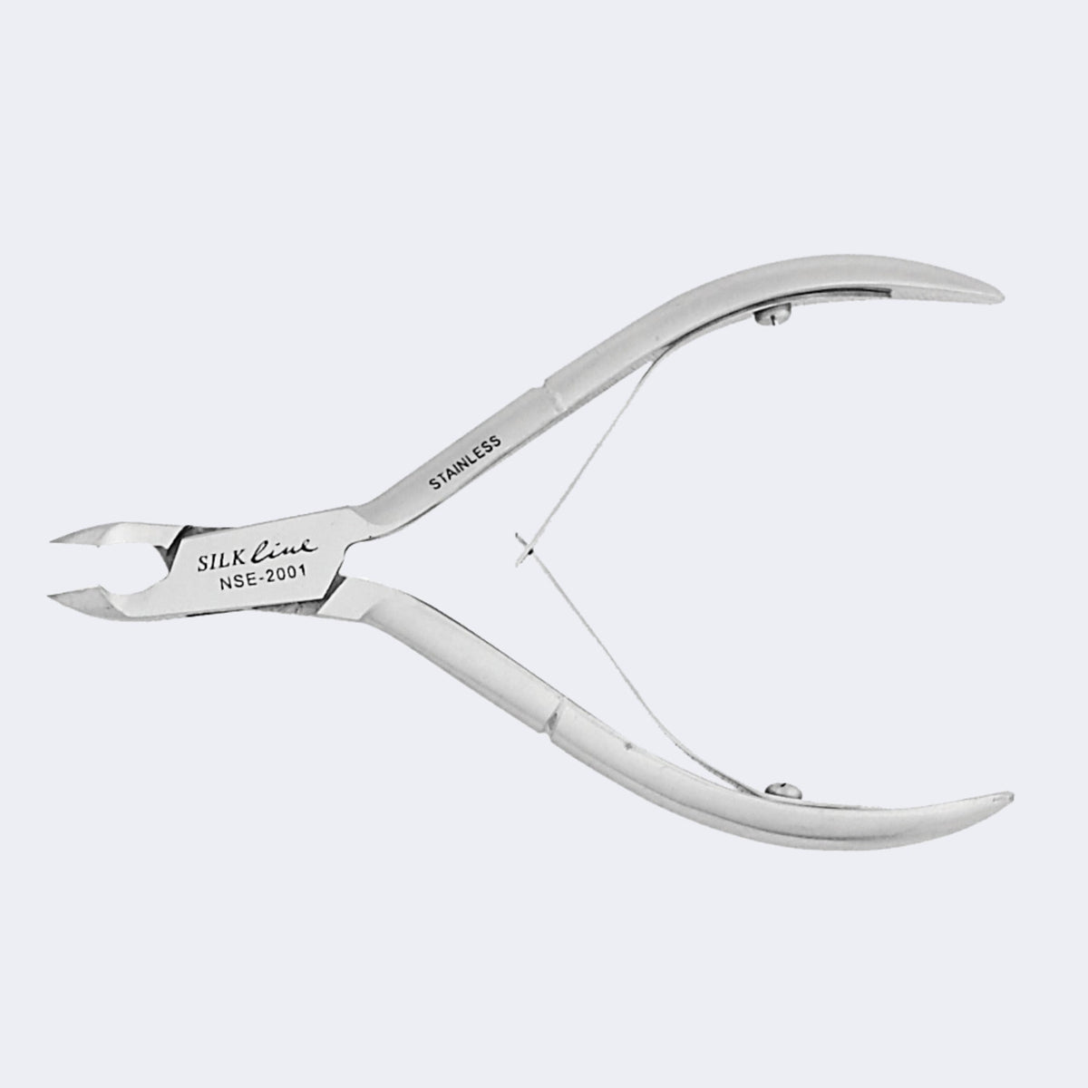 Silkline Professional Cuticle Nipper – 4 in Stainless Steel with Double Springs and Box Joint – NSE2001NC / Pince à cuticules Silkline - demi-mâchoire 5 mm, acier inoxydable - NSE2001NC