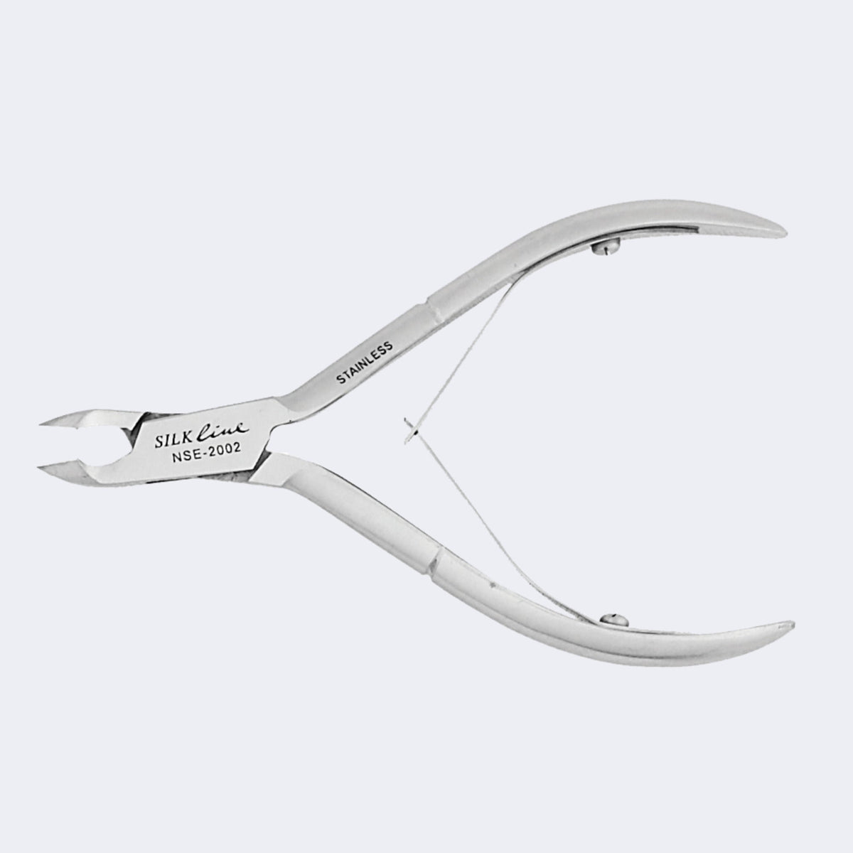 Silkline Professional Cuticle Nipper – 4 in Stainless Steel with Double Springs and Box Joint – NSE2002NC / Pince à cuticules Silkline - quart de mâchoire 2,5 mm, acier inoxydable - NSE2002NC
