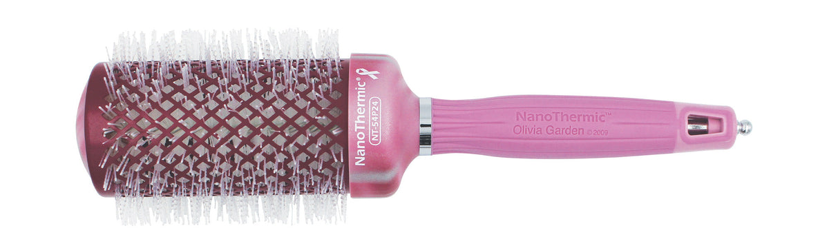 Olivia Garden NanoThermic Round Brush — 54 mm (2 1/8"), plain white background