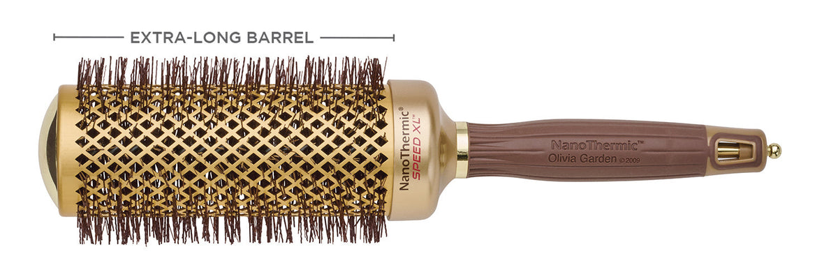 Olivia Garden NanoThermic Speed XL Round Brush — 54 mm (2 1/8"), plain white background