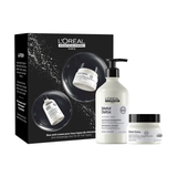 L'Oréal Professionnel Metal Detox Holiday Duo 2026 — gift box with the 500 ml cleansing cream shampoo and the 250 ml anti-deposit mask, front of pack