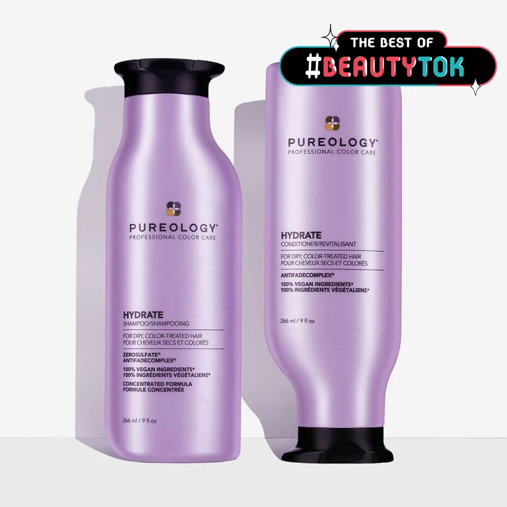 Pureology Hydrate Shampoo 33.8 oz – Sulfate-Free Moisture Care for Dry, Color-Treated Hair