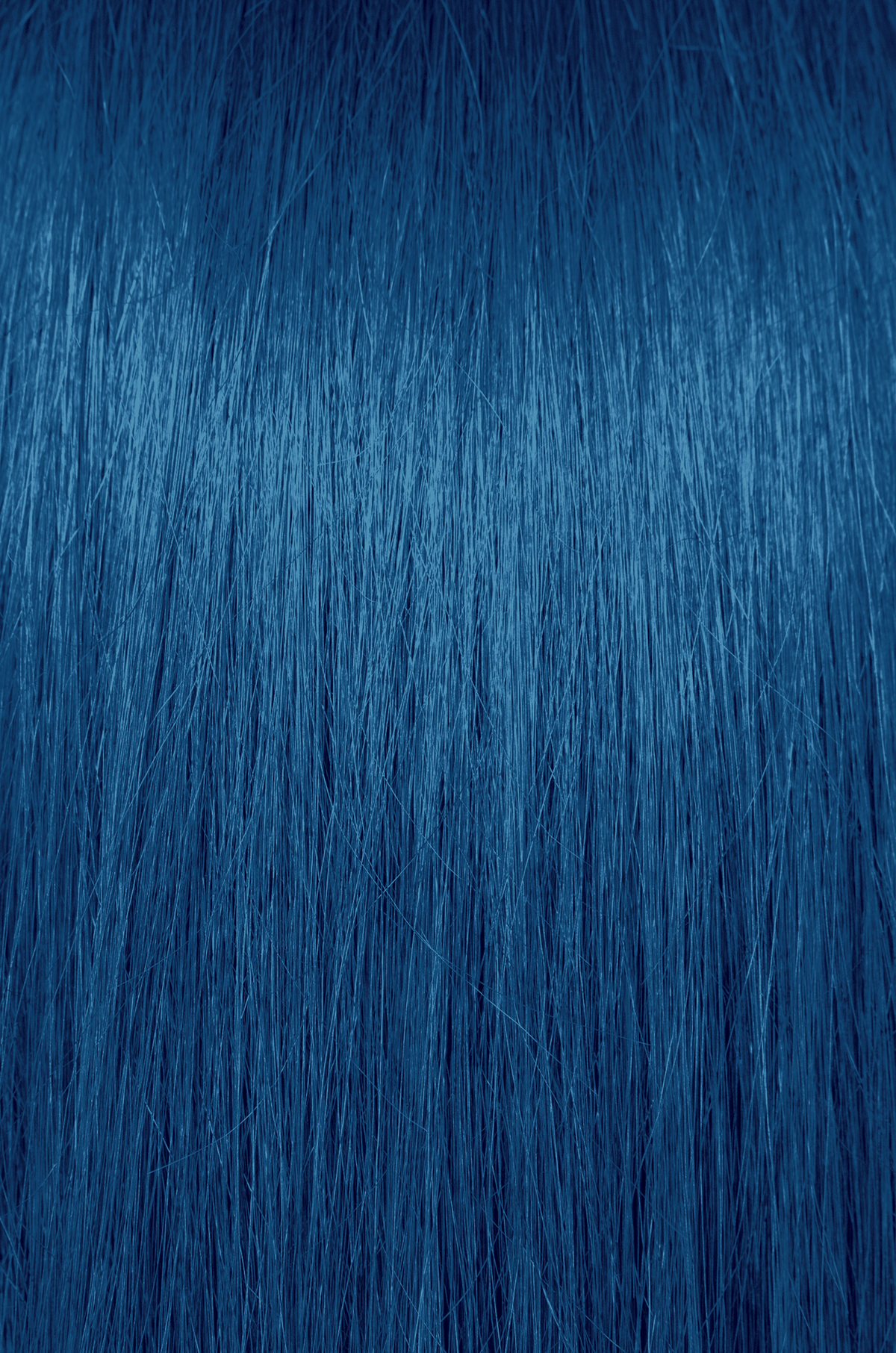 Pravana ChromaSilk Permanent Creme Hair Color — shade AB Bleu Cendré (Ash Blue customizer), hair swatch showing the finished tone