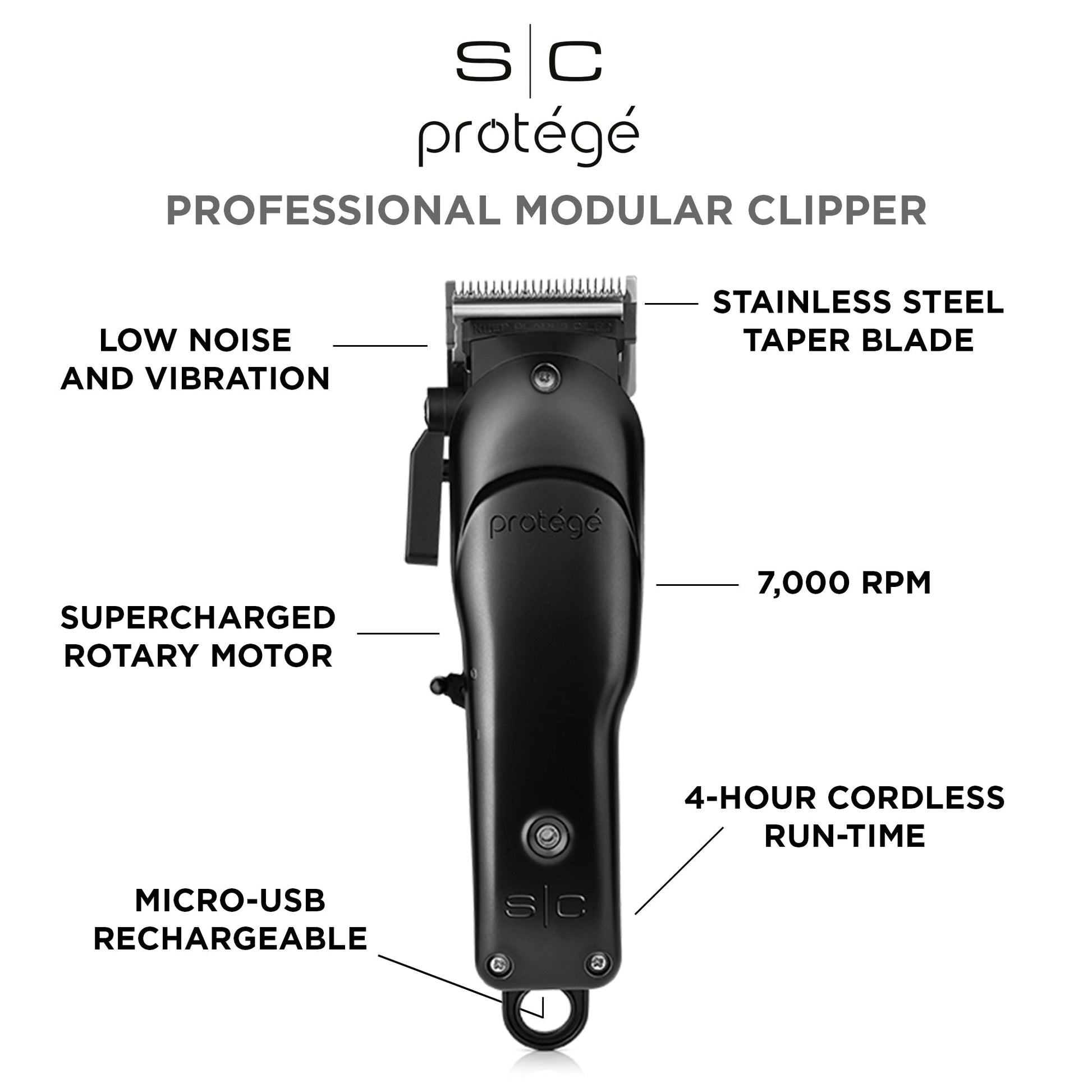 StyleCraft Protégé Professional Hair Clipper – Professional