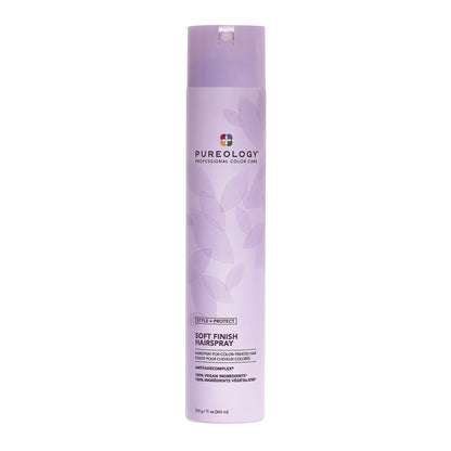 Pureology Style + Protect Soft Finish Hairspray – front packshot on white