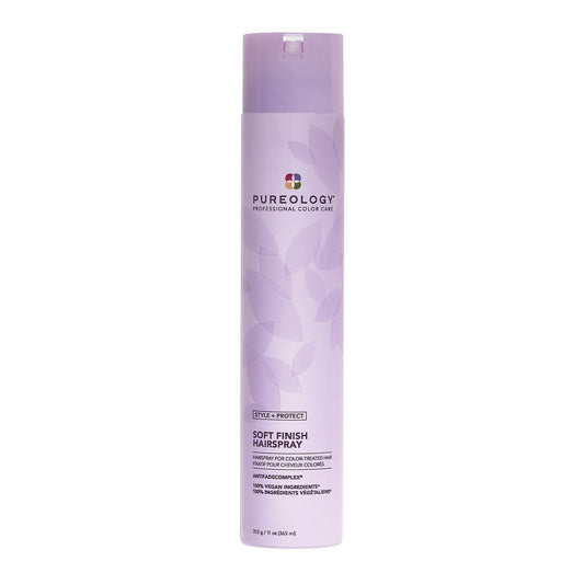 Pureology Style + Protect Soft Finish Hairspray – front packshot on white