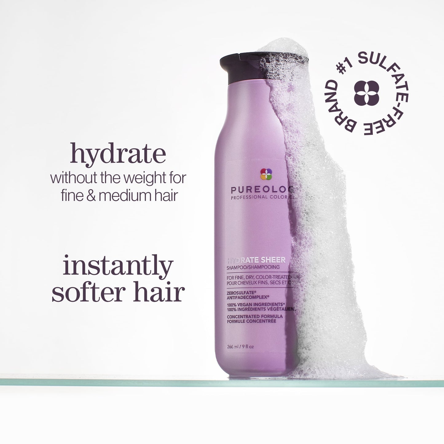 Pureology Hydrate Sheer Shampoo – key benefits