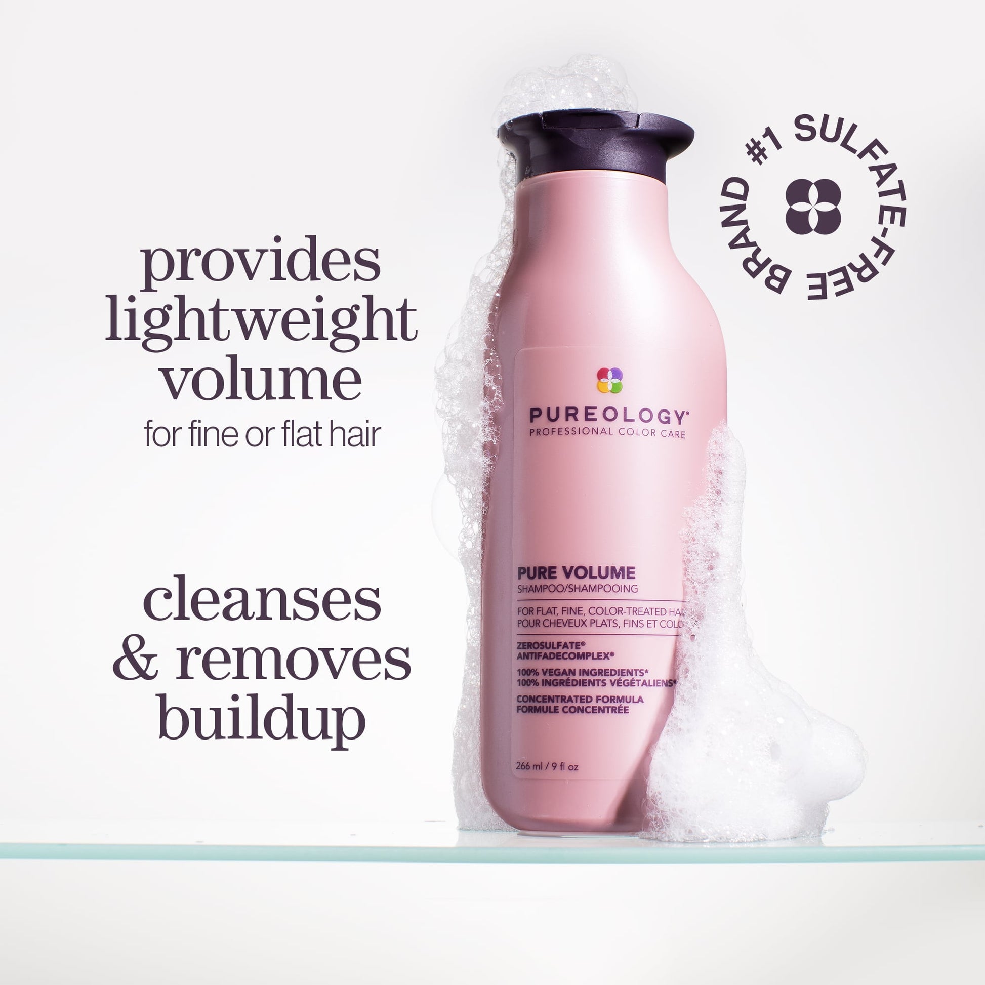 Pureology Pure Volume Shampoo – key benefits
