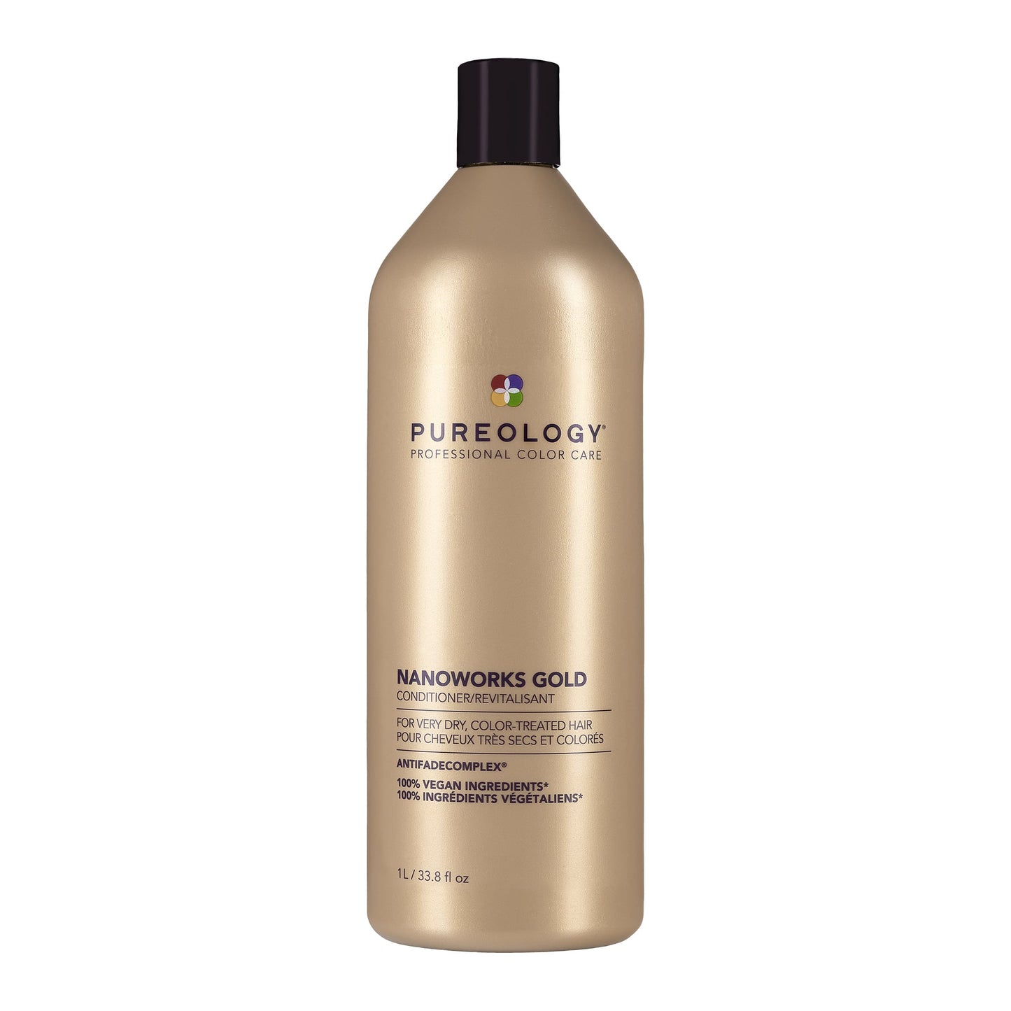 Pureology Nanoworks Gold Shampoo and Conditioner Duo 1L – conditioner bottle, front packshot on white
