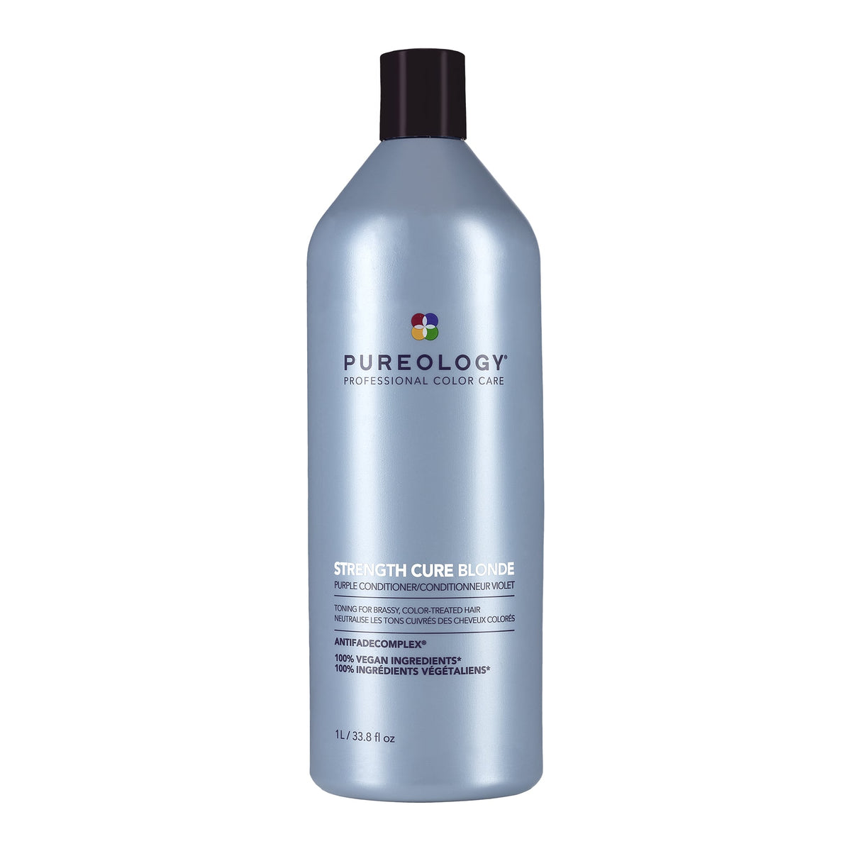 Pureology Strength Cure Blonde Shampoo and Conditioner Duo 1L – conditioner bottle, front packshot on white