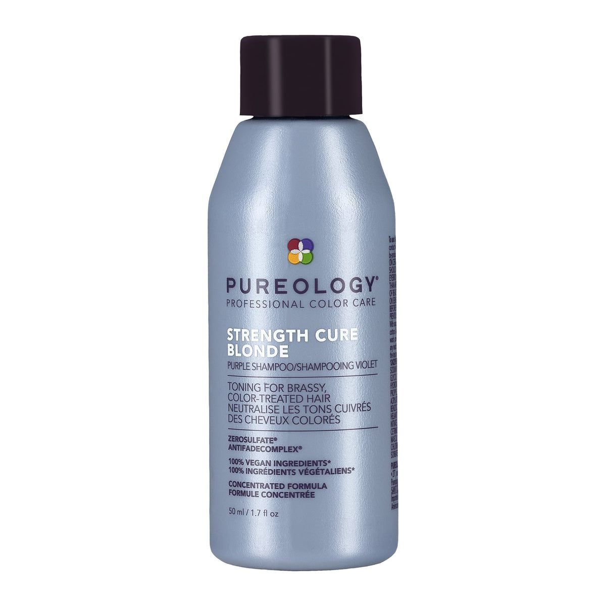 Pureology Strength Cure Blonde Purple Shampoo 50ml – front packshot on white