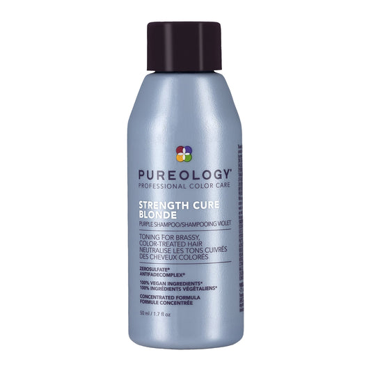 Pureology Strength Cure Blonde Purple Shampoo 50ml – front packshot on white