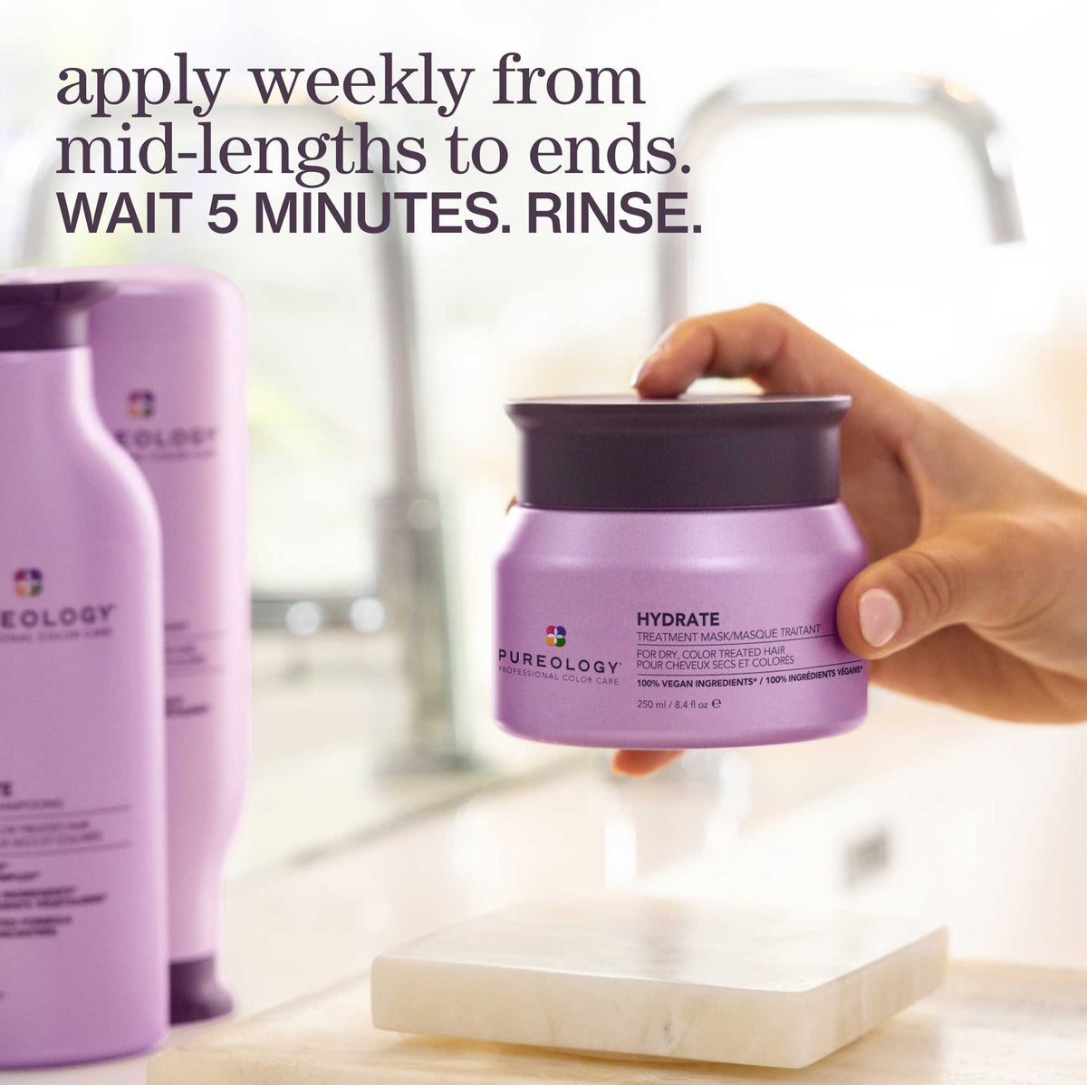 Pureology Hydrate Treatment Mask – how to apply