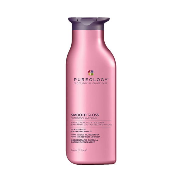 Pureology Smooth Gloss Anti-Frizz Shampoo – Smoothing Care for Frizz-Prone Colour-Treated Hair