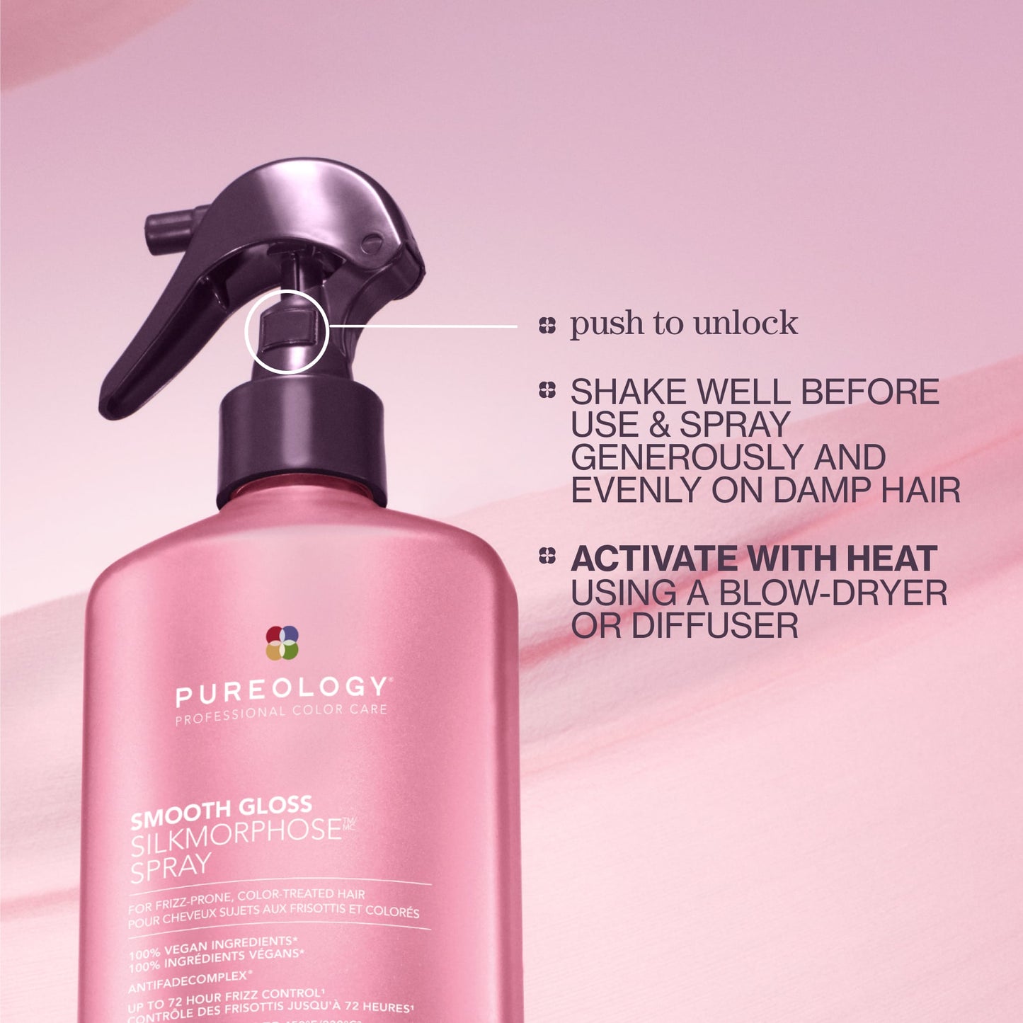Pureology Smooth Gloss Silkmorphose Smoothing Spray – how to apply (2)