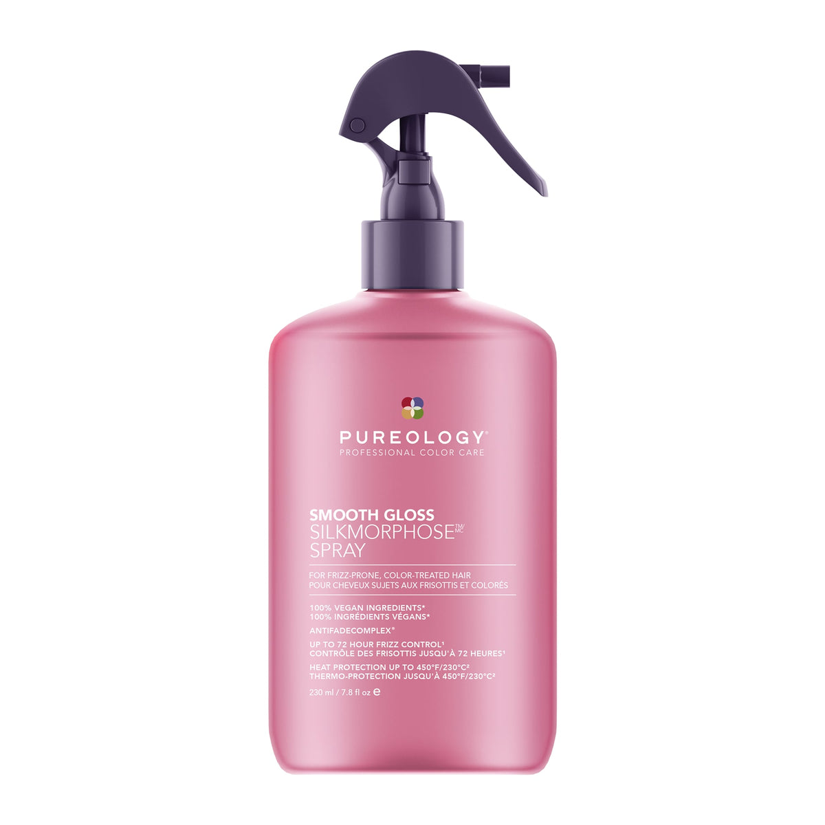 Pureology Smooth Gloss Silkmorphose Smoothing Spray 230ml – front packshot on white