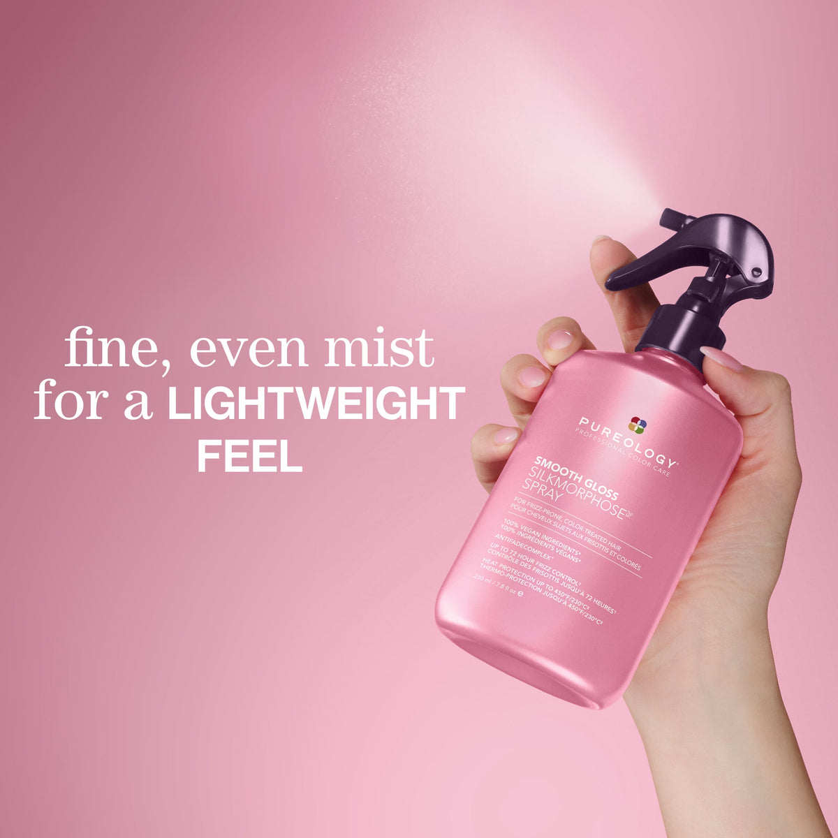 Pureology Smooth Gloss Silkmorphose Smoothing Spray – product texture