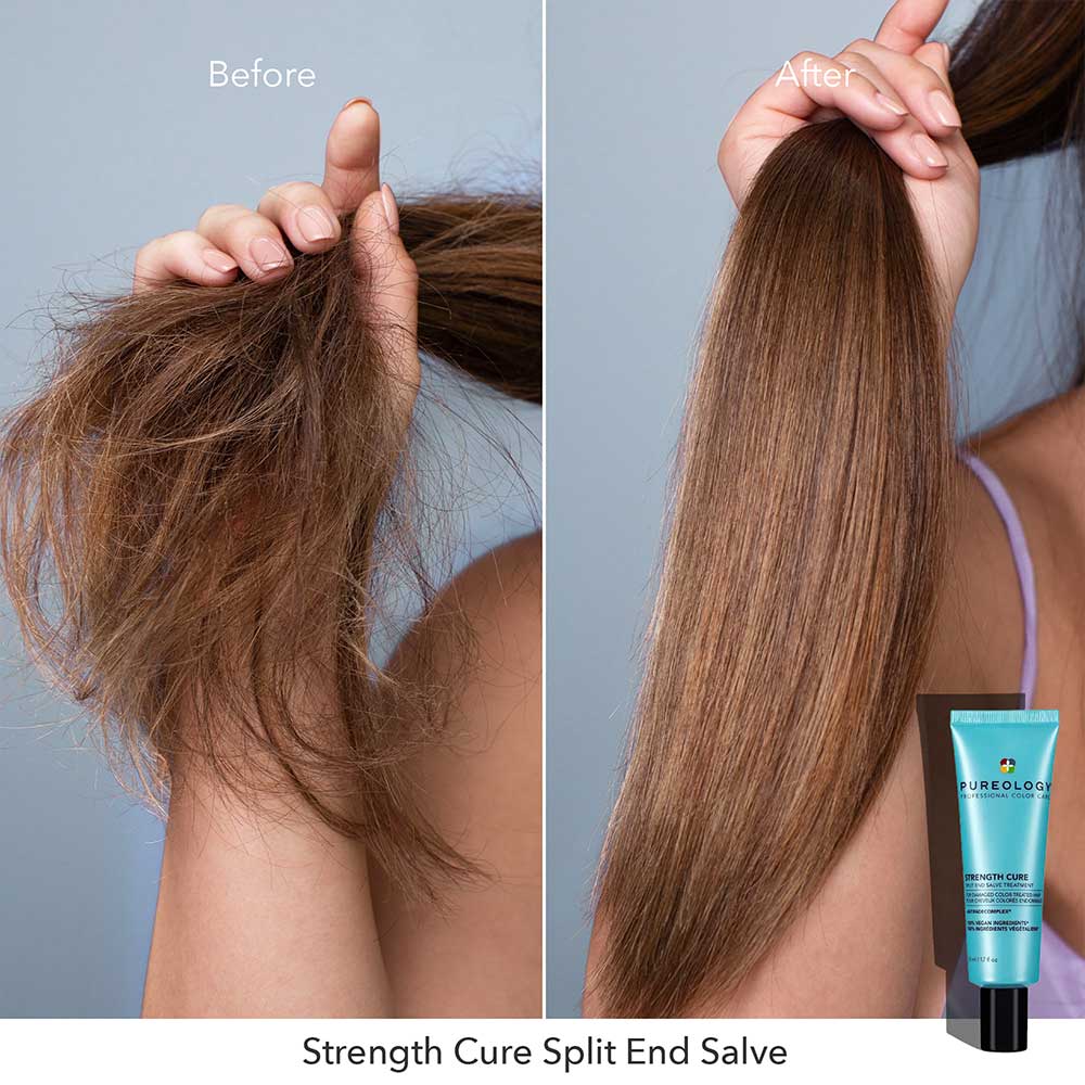 Pureology Strength Cure Split End Salve – before and after results