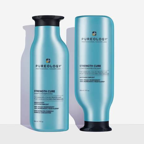 Pureology Strength Cure Shampoo and Conditioner Duo 266ml – front packshot on white