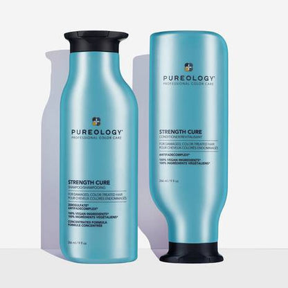 Pureology Strength Cure Shampoo and Conditioner Duo 266ml – front packshot on white
