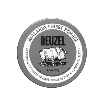 Reuzel Extreme Hold Matte Pomade – Maximum Hold – clean exact package, 35g