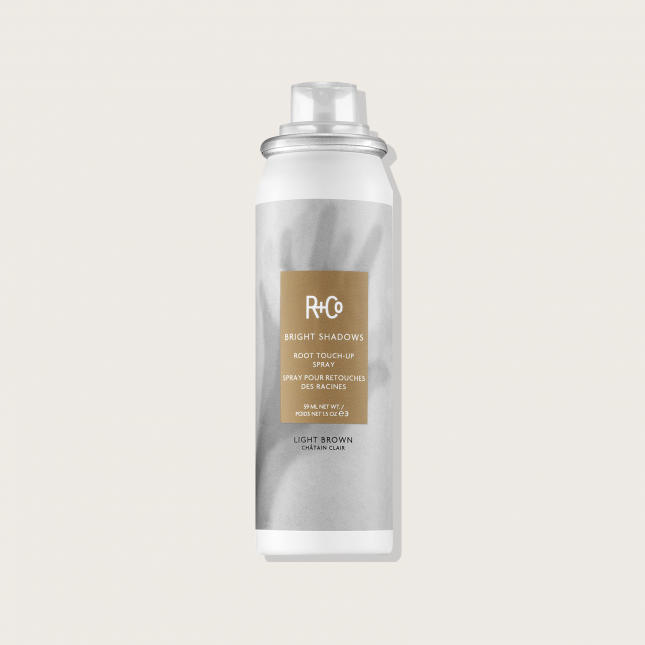 R+Co Bright Shadows Root Touch-Up Spray – Light Brown