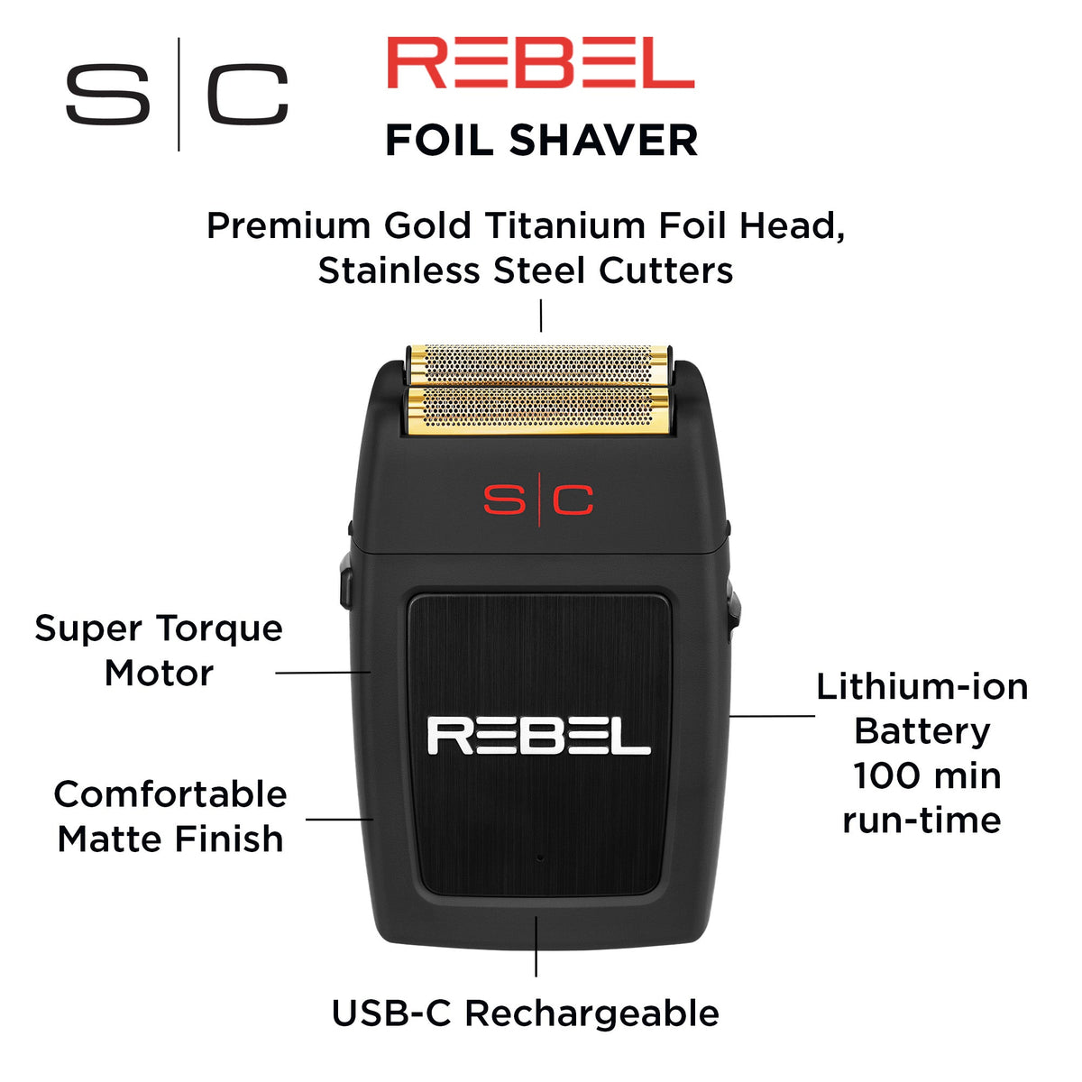 StyleCraft Rebel Professional Double Foil Shaver – Rebel Shaver Infog R