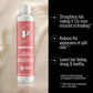 Conditioner Repair Radiance — infographie des bienfaits montrant le flacon 300 ml
