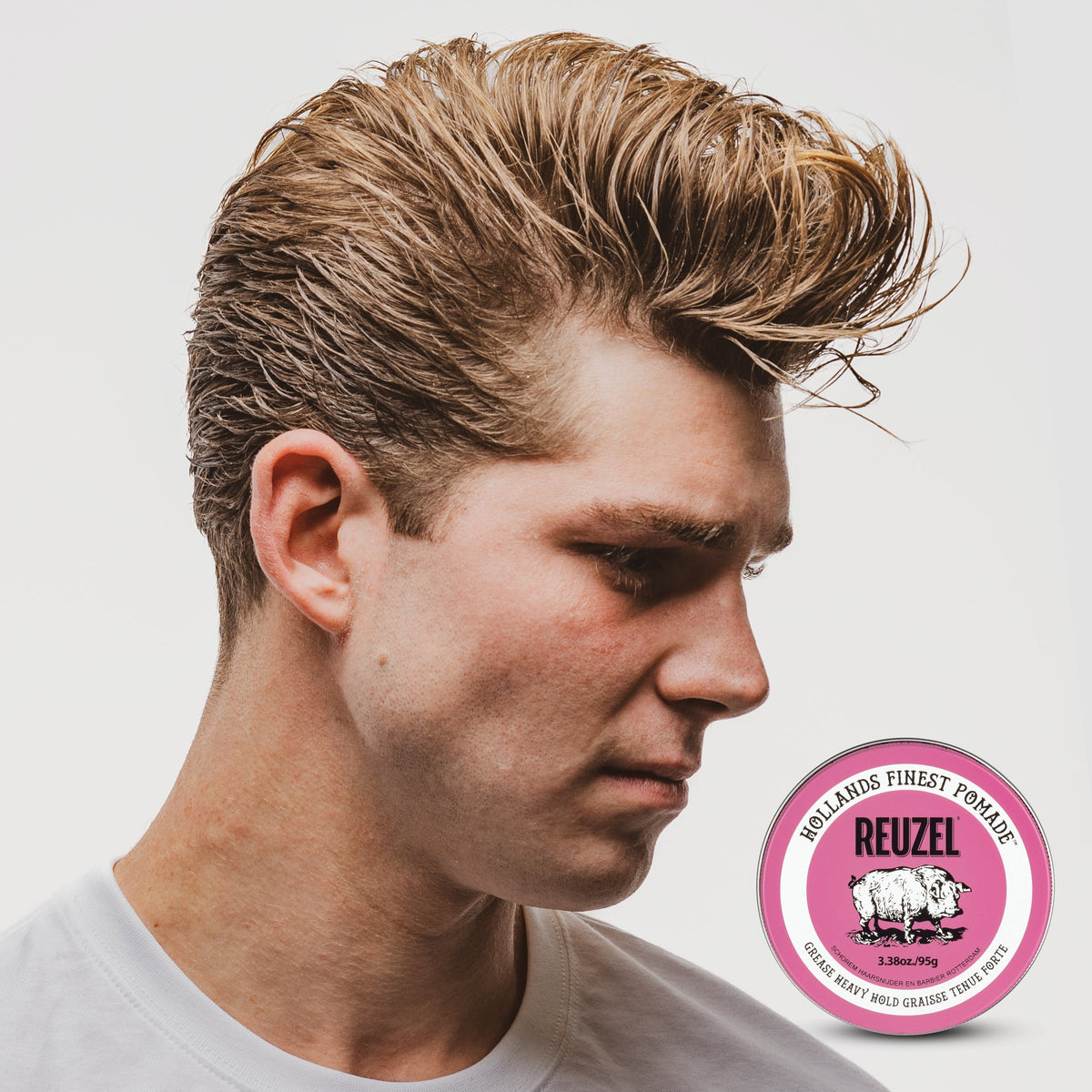 Reuzel Grease Pink Heavy Hold Pomade for Ultimate Style Control