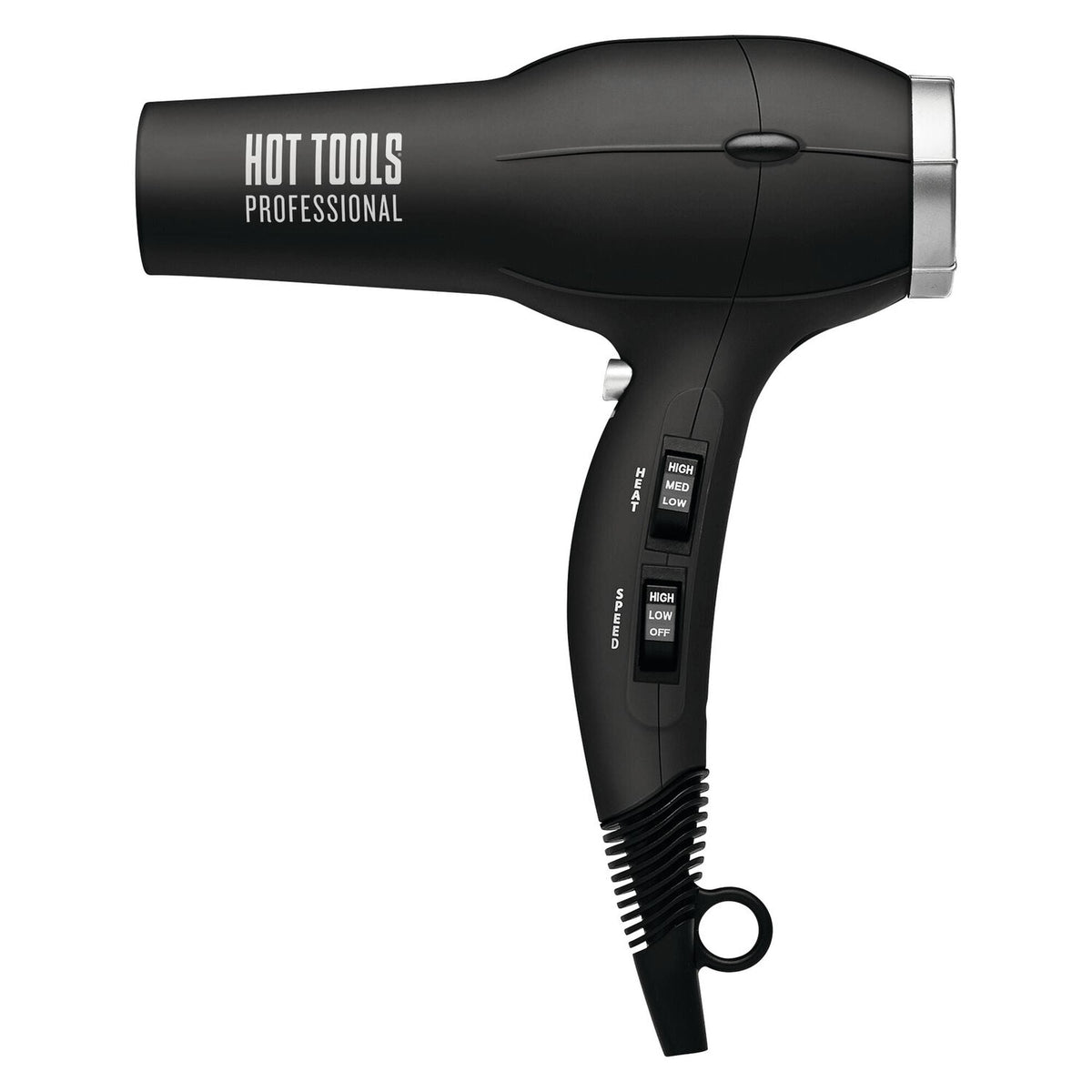 Hot Tools Ionic Turbo Salon Dryer — dryer with pik and concentrator on white