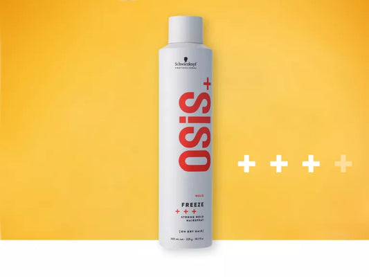 OSiS+ Freeze – 300ml Strong Hold Hairspray for Long-Lasting Style & Frizz Control