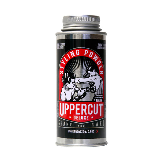 Uppercut Deluxe Styling Powder — 20 g shaker tin, front label, plain white background