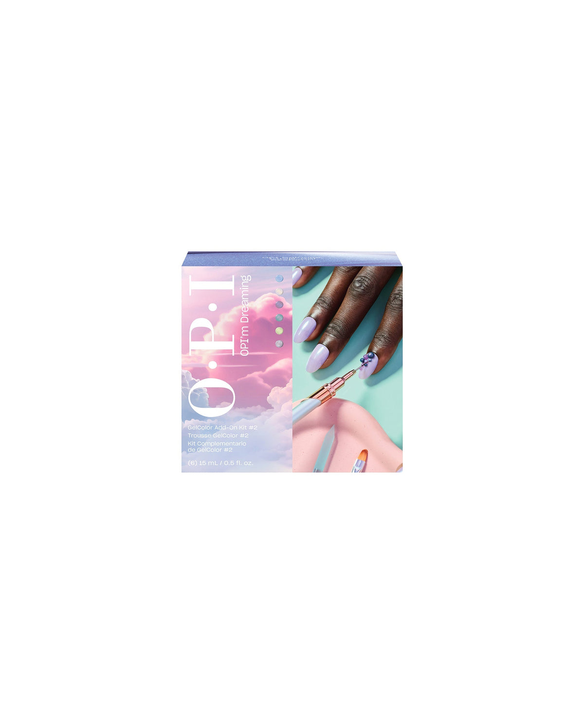 OPI GelColor Collection Kits — Collection 6-Piece Add-On Kit #2 6-piece GelColor kit carton, official OPI packshot
