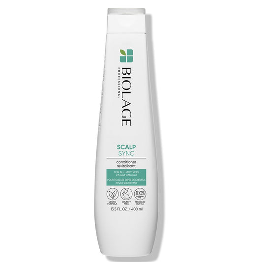 Biolage Scalp Sync Cooling Mint Conditioner – 400ml for Scalp Refreshment & Detangling