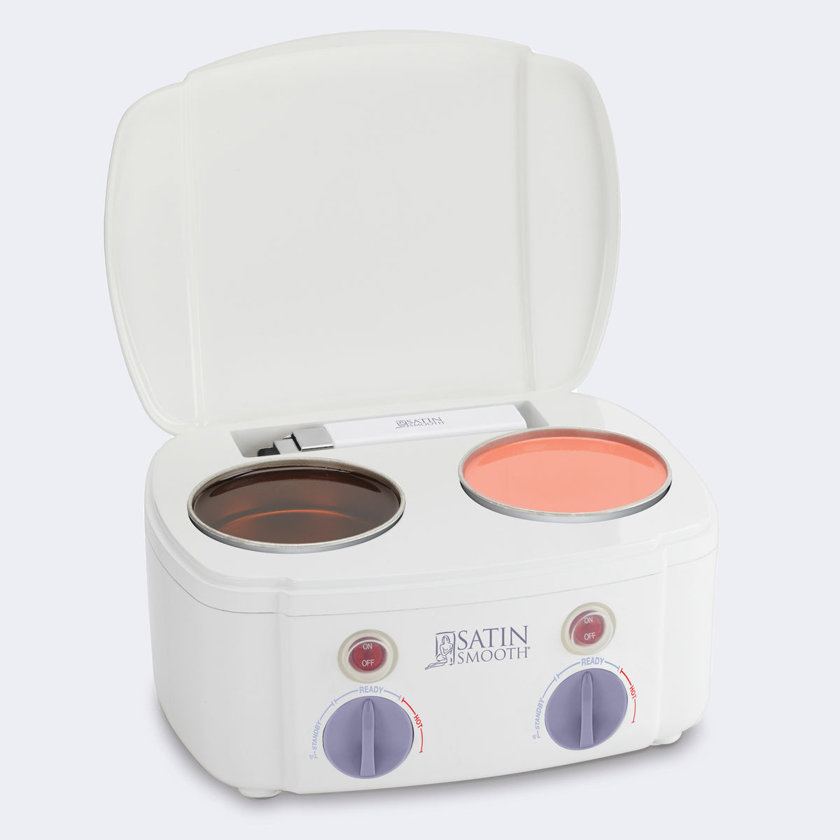 SATIN SMOOTH™ DOUBLE WAX WARMER — front of pack on plain white