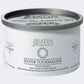 Satin Smooth Luxury Gem Wax 14oz - Silver Tourmaline — front of pack on plain white - distributor (Dannyco) livery: white can, graphite lid embossed "Luxury Wax - Made in Italy"