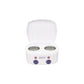 Satin Smooth Professional Double Wax Warmer — closed, three-quarter view with both dials