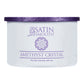 Satin Smooth Luxury Gem Wax 14oz - Amethyst Crystal — 14 oz (397 g) tin, front of pack on plain white - current satinsmooth.com livery, white can reading "INFUSED WITH"