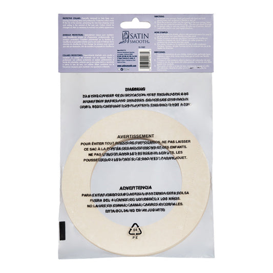 Satin Smooth™ Protective Collars — back of pack showing directions and ingredients