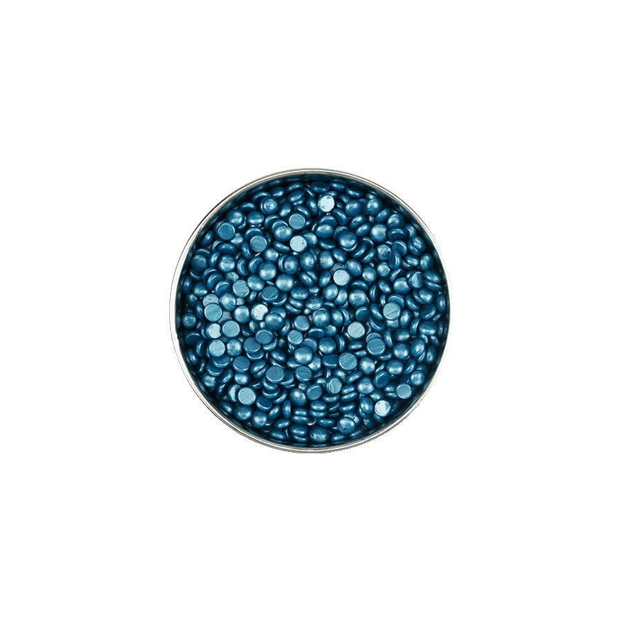 Satin Smooth™ Pebble WAX Titanium BLUE THIN HARD WAX — pack open, viewed from above