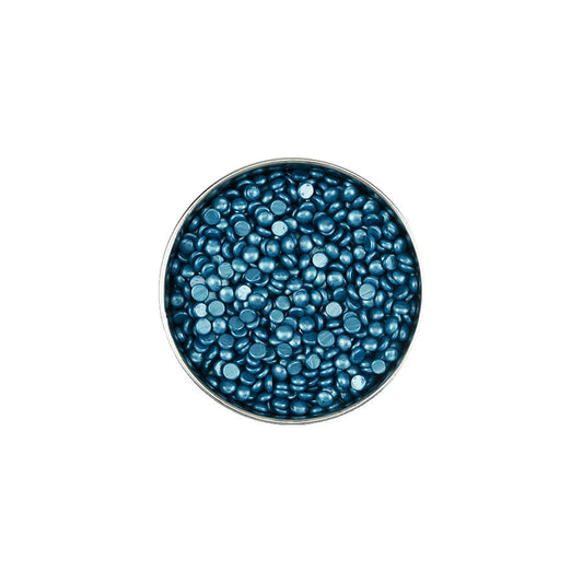 Satin Smooth™ Pebble WAX Titanium BLUE THIN HARD WAX — pack open, viewed from above