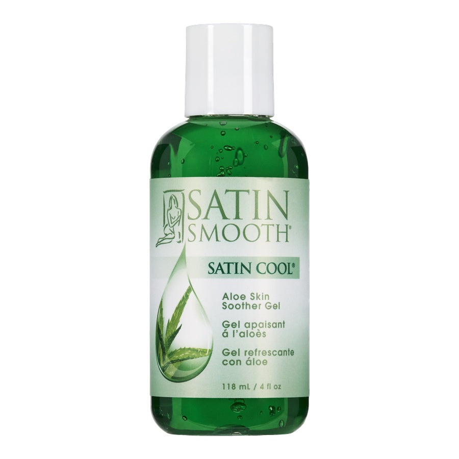 SATIN SMOOTH™ ALOE SKIN SOOTHER GEL — 4 oz (118 mL) bottle, front of pack on plain white