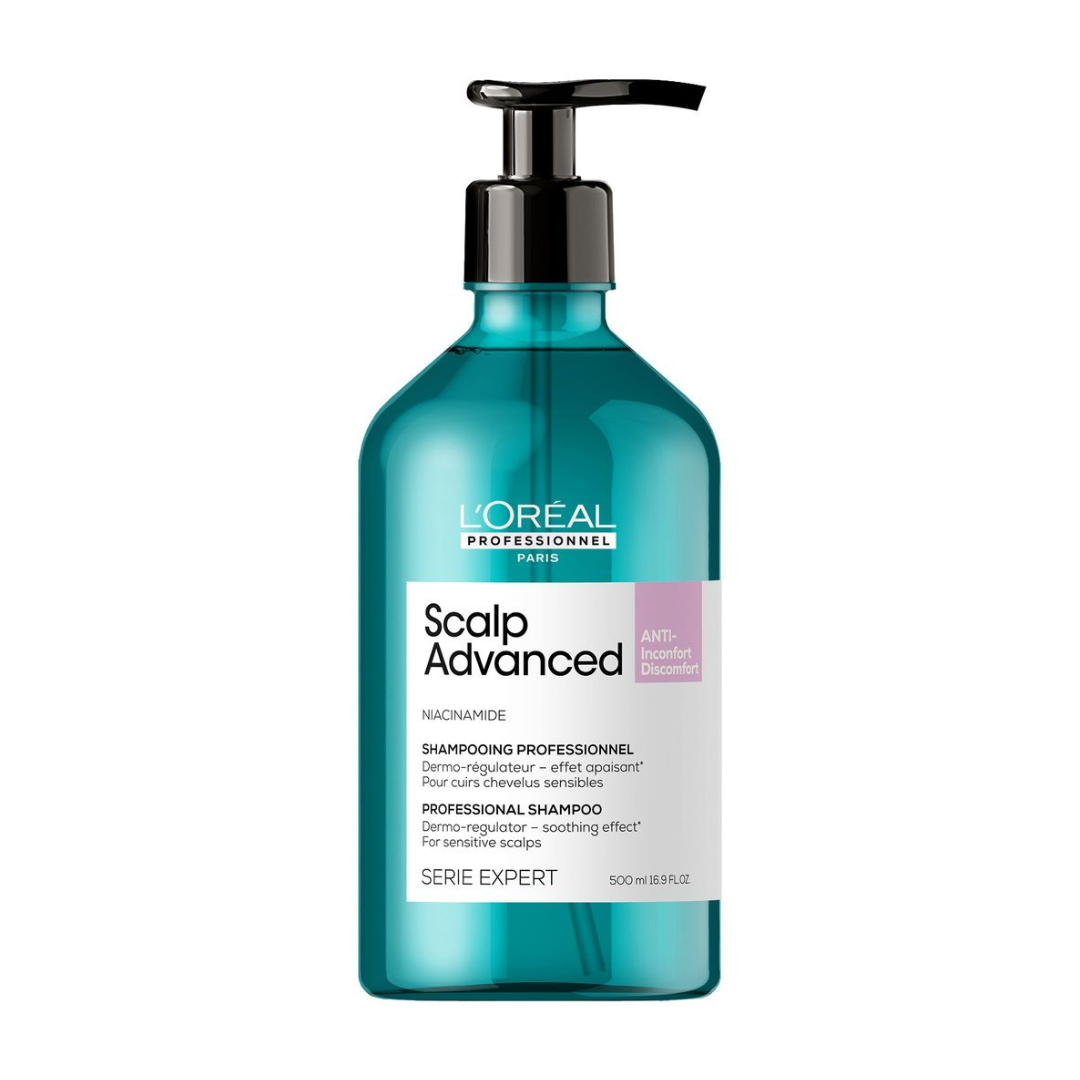 L'Oréal Professionnel Scalp Advanced Cosmic Collection Set — the 500 ml anti-discomfort dermo-regulator shampoo included in the box